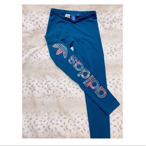 ADIDAS LEGGINGS FLORAL DETAIL